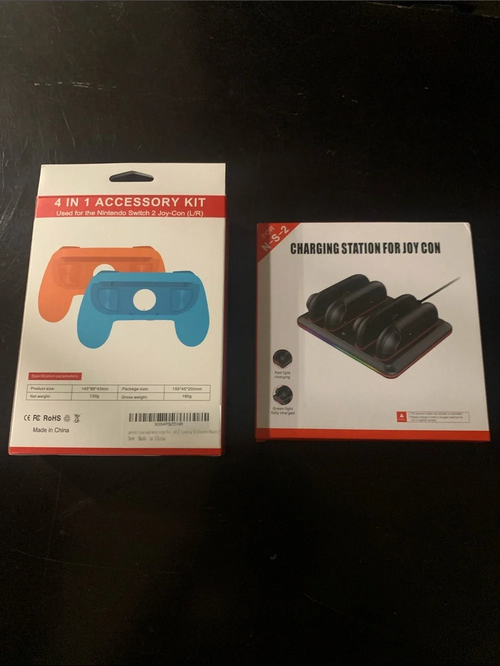 Nintendo Switch 2 Joy Con Charging Dock and controller protective case and strap